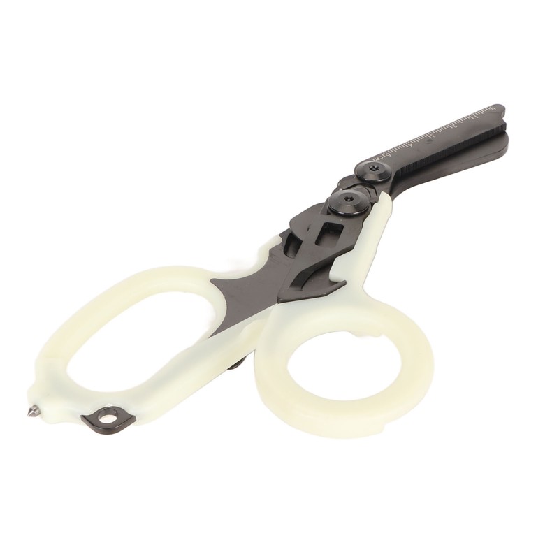 Emergency Response Shears with Glass Breaker Stainless Steel Plastic Luminous