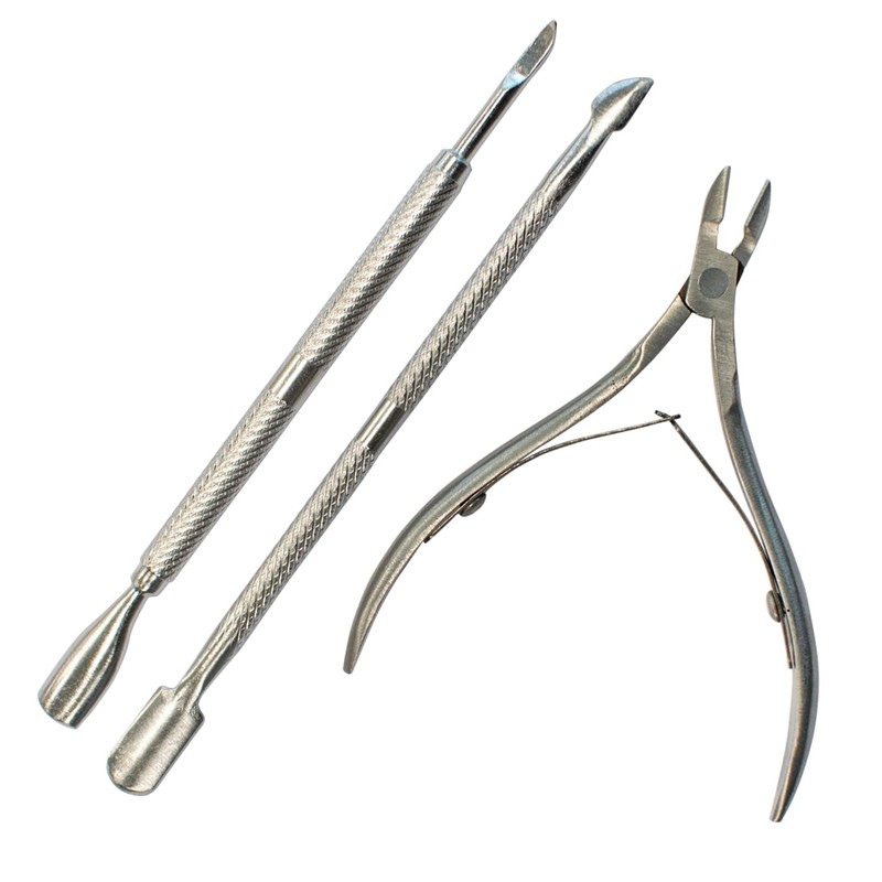 TRIXES Professional Cuticle Nippers Scissors Cutters Removers, Stainless Steel 3