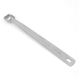 BERYLER 1/16 Teaspoon(1/16 Tsp | 0.33 mL | 0.33 cc | 0.01 oz) Single Measuring Spoon, Small Measuring Spoon Only, Individual Tiny Measuring Spoons, Stainless Steel Mini Measuring Spoons (Square Bowl)