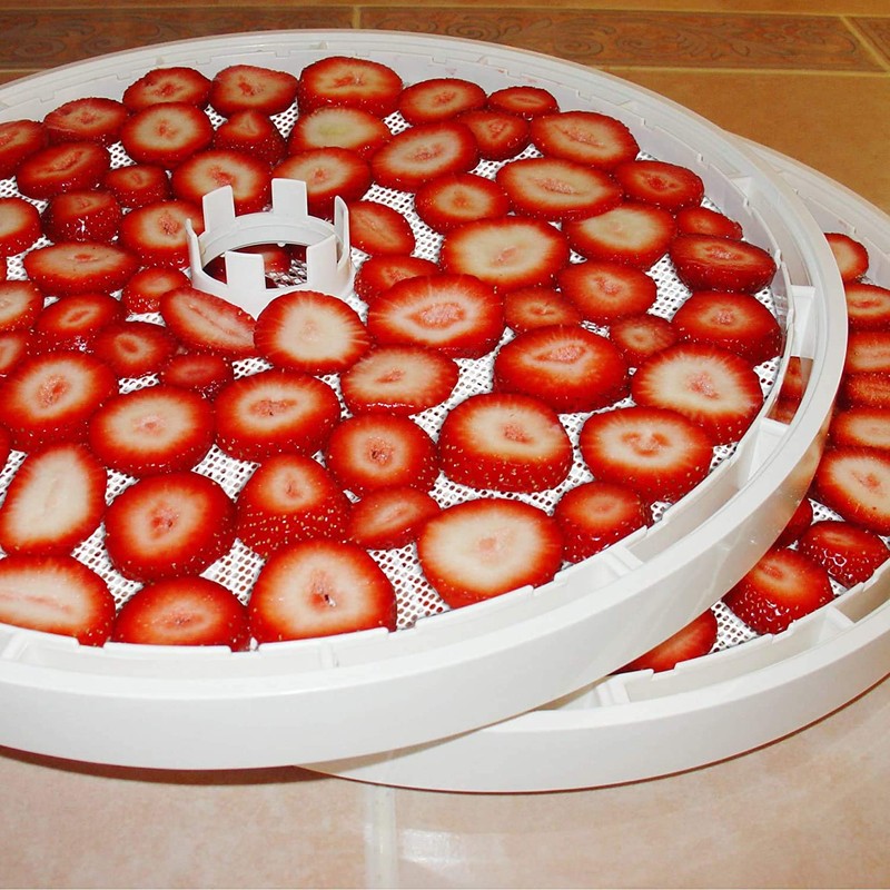 GUCUJI Pack of 5 Premium Non stick Round Silicone Dehydrator