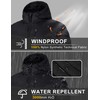 Men's Down Jacket Hooded Packable Down Puffer Jacket Lightweight Water-Resistant