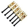 6Pcs Electric Guitar Bridge Saddle Double Locking Tremolo Metal Roller