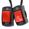 Royitay 2 PCS Motorcycle Headlight Switch Toggle Handlebar Switch 12v