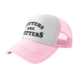 Spitters are Quitters Trucker Hat Unisex Adult Funny Hats Adjustable Cap Classic Fishing Caps for Men and Women