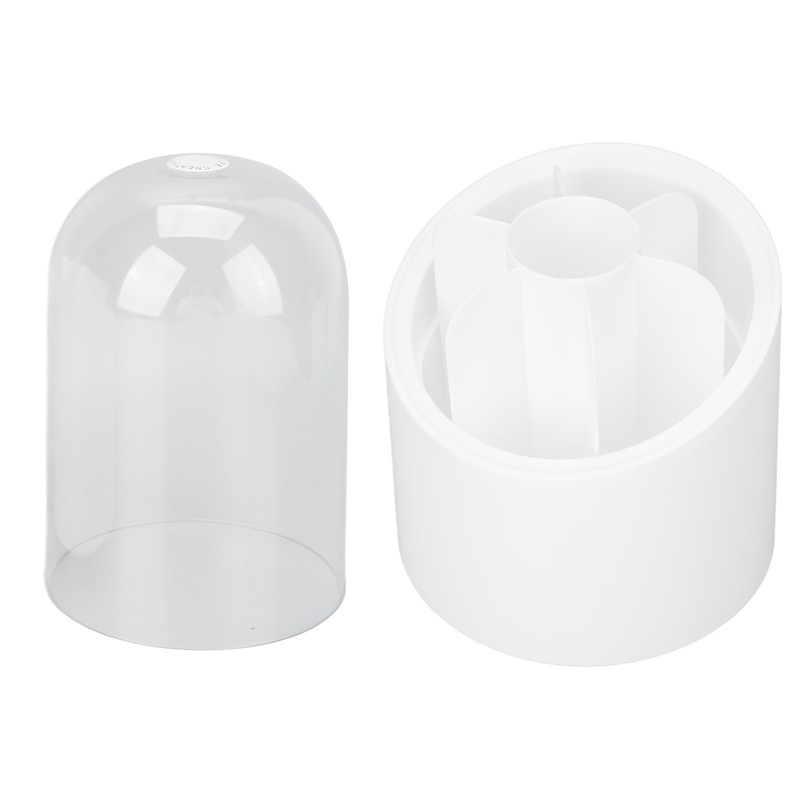 Makeup Brush Holder 360 Degree Rotatable Large Capacity Dustproof Cosmetics