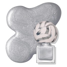 MN Creatures Nail 05 YETI Metallic Silver Integrates with Silver World, 0.3 fl oz (10 ml), Quick Drying, Nail Care Ingredients, Flat Flat Brush Type