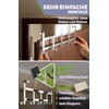 Menz Door Coat Rack for Hanging, Silver-Coloured Stainless Steel Door