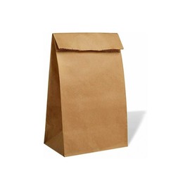 We Can Source It Ltd - Paper Grab Bag - Kraft Brown SOS Compostable Takeaway Food Bag Without Handles (50, Small)