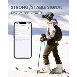 OutdoorMaster Kelvin II Ski Helmet and Wireless Bluetooth Set - Adjustable Fit Snowboard Helmet with Drop-in Headphone - Snow Sports Helmet for Men Women & Youth - Matte Gray, M