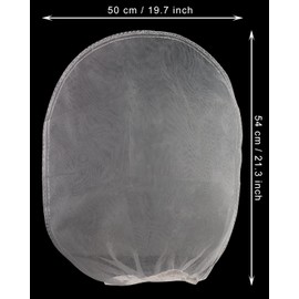 Mini Skater 5Pcs Paint Filter Bag Tea Strainers Paint Strainer Bag with Elastic Top Opening White Fine Mesh Bag for Paint Gardening Hydroponics,5 Gallon