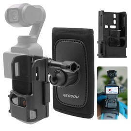 Osmo Pocket 3 Backpack Mount with Quick Release Expansion Adapter Stand Bracket Case, 360 Rotation Bag Belt Shoulder Waist Strap Holder Attachment for DJI Pocket 3 Accessories