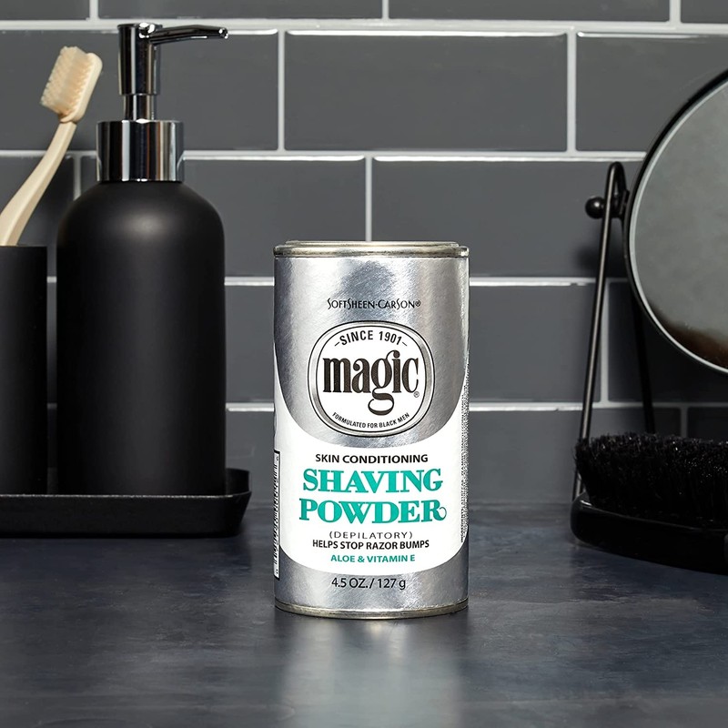 Magic Platinum Shaving Powder 4.5oz. Skin Conditioning (3 Pack)