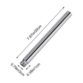 8 Inch Stainless Steel Shower Head Extension Tube Handheld Shower Pipe Head Extender Shower Head Extension Arm for Most Style Bathrooms