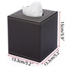 Sumnacon Square Leather Tissue Box Cover - Stylish Cube Tissue