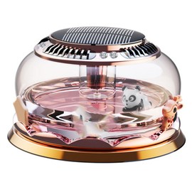 Car Perfume Decoration Solar Powered Rotating Aromatherapy Diffuser Ornament for Vehicle