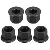 QUARKZMAN 5pcs M12 Flange Hex Lock Nuts Grade 10.9 Carbon