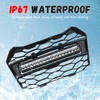 Front Mesh Grille with Adjustable LED Light Bar for Honda