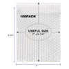 100PCS Bubble Out Bags 7”x 8-1/4”Clear Bubble Mailers, Self-Sealing Double