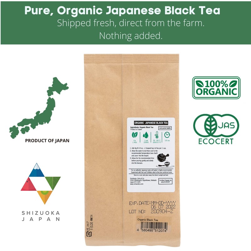Ocha & Co. Organic Black Tea – Japanese First Harvest