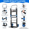 3-in-1 Convertible Heavy Duty Folding Hand Truck, 600LBS Dolly Cart