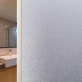 30x200cm Frosted Window Film Privacy Window Film Opaque Static Cling Glass Film for Bathroom Home Office