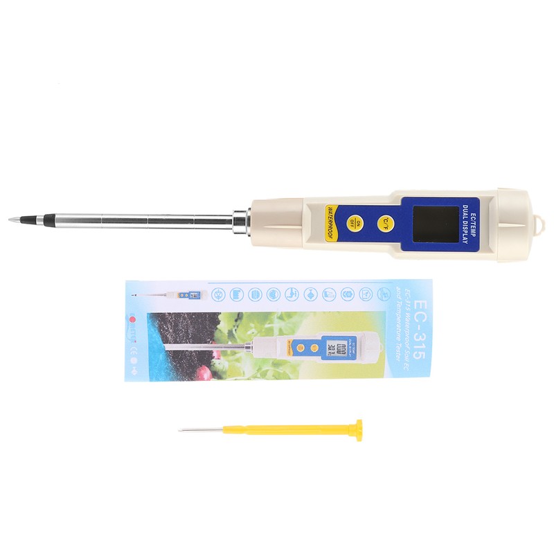 Portable Mini Digital Soil EC Meter Salinity Tester for Indoor