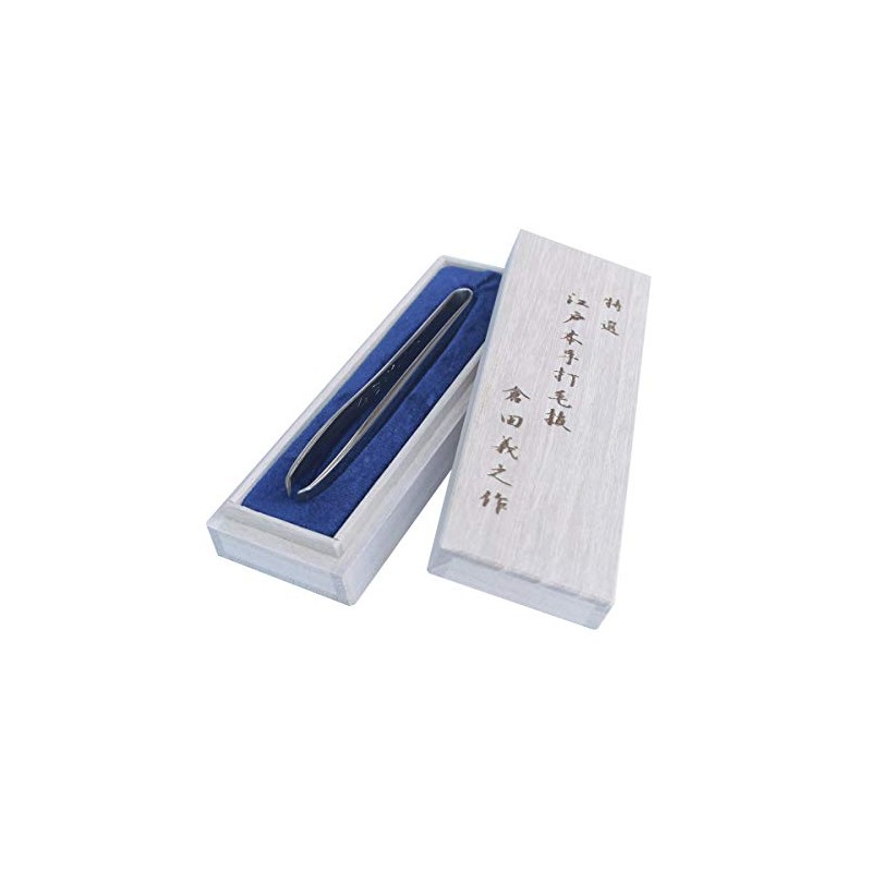 Kurata Manufacturing Selected Edo Handcrafted Tweezers for Eyebrows 2mm Thick