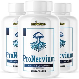 Pelican Vitamins ProNervium- Nerve Support- 3 Bottles- 180 Capsules
