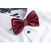 BomGuard Mens Adjustable Bow Tie Pre-Tied with Hook Closure, Suit