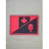Unbranded SKULL CANADA FLAG PUNISHER BLACK OPS RED TACTICAL MILITARY