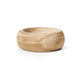 Serene Spaces Living 9.5" Paulownia Round Wood Bowl, Handmade Wooden Decorative Bowl for Décor, Parties, Wedding Centerpiece, Floral Arrangements, Sold Individually, Measures 4" Tall and 9.5" Diameter