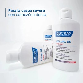 Shampoo Anticaspa Ducray Kelual DS Intensive para Caspa Severa y Comezón Intensa Alivia la Picazón y Ardor Ideal para Control de la Crisis de Dermatit