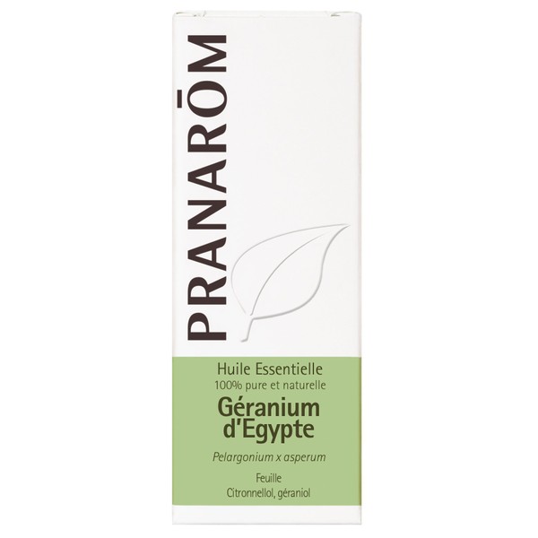 Pranarom Geranium Egypt, 0.3 fl oz (10 ml) (PRANAROM Chemo Type Essential Oil) [Parallel Imported Product]