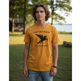 Playera Camiseta Camp Half Blood Campamento Media Sangre Unx