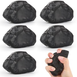 5 Pieces Stone Stress Balls Cute Stone Shaped Squeeze Anxiety Bulk Toy Balls for School Reward Carnival Prizes Party Favors Hand Exercise Supplies