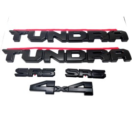 TOYOTA NEW Overlays Gloss Blackout For 2022-2025 Toyota Tundra SR5 4X4 Emblems