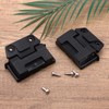 2pcs Igloo Cooler Hinges, Black Plastic Hinges Replacement with 4