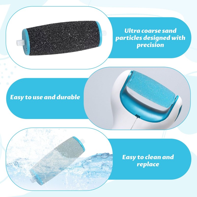 for Scholl Pedi Replacement Rollers,12PCS for Scholl Foot File Replacement