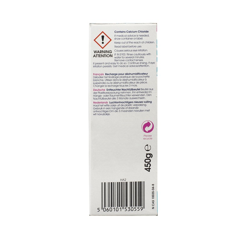 Ecozone Dehumidifier Refill Pouch, Damp, Mould & Moisture Absorber for