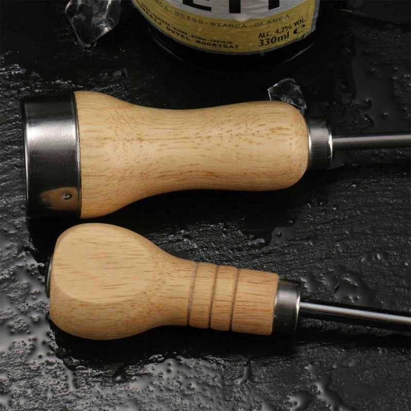 100mm (4") Bradawl Tool with Wooden Handle - Versatile Awl