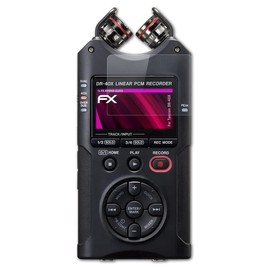 atFoliX Glass Film Compatible with Tascam DR-40X Tempered Glass Film, 9H Hybrid Glass FX Protective Tempered Glass Film