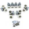 8 Pcs Top/Bottom Shower Door ROLLERS/Runners/Pulleys/Wheels bathroom Replacement Parts 22mm