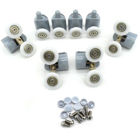 8 Pcs Top/Bottom Shower Door ROLLERS/Runners/Pulleys/Wheels bathroom Replacement Parts 22mm diameter