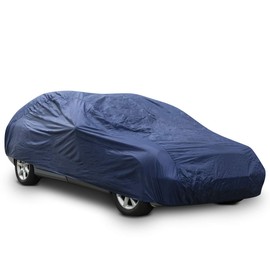 Navaris Car Full Cover Tarpaulin M 432 x 165 x 120 cm Car Garage Dustproof Waterproof Car Cover for Winter Summer