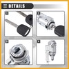 Partuto Ignition Switch Lock Cylinder, for Honda Accord 2003-2012, Metal,