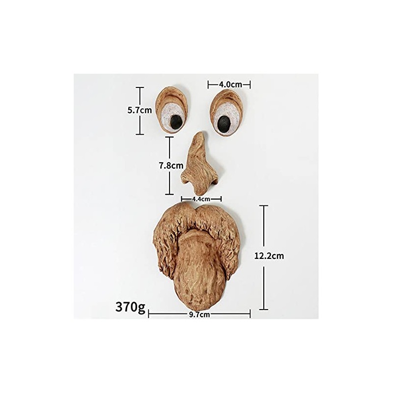 Romeeton Tree Hugger Resin Old Man Bark Ghost Face Funny