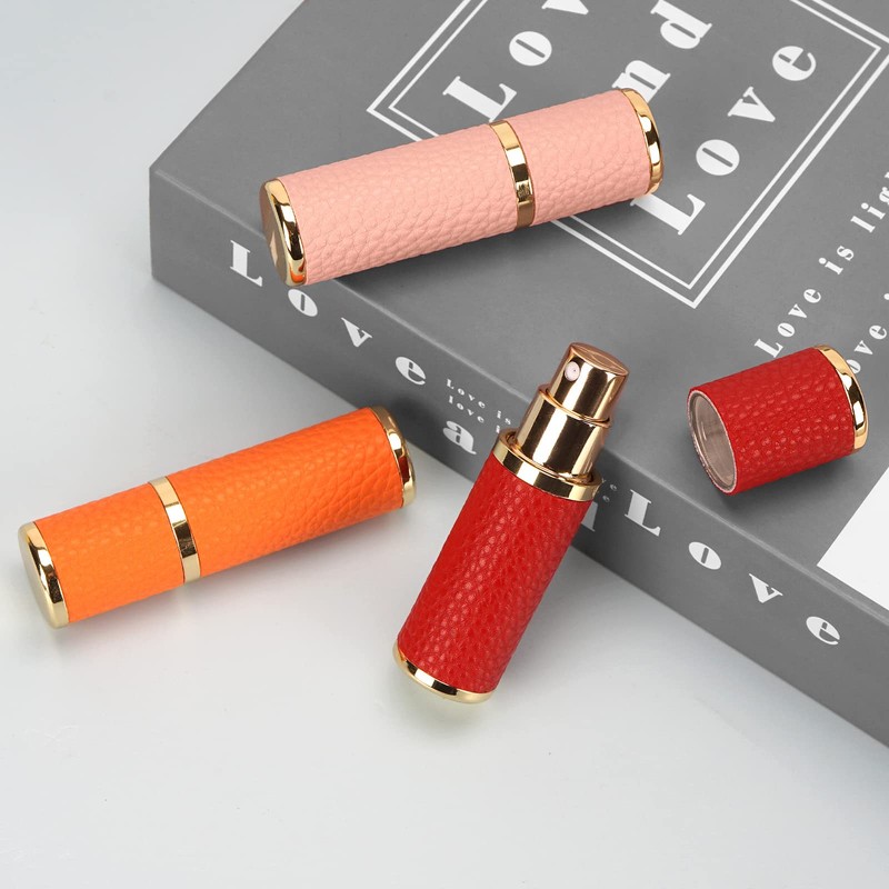 LUEXBOX 3 Pack Portable Perfume Bottle for Travel, Mini Refillable
