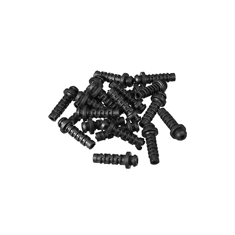 sourcingmap 25pcs 3mm Inner Dia PVC Strain Relief Cord Boot