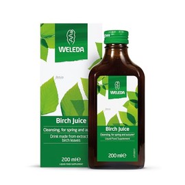 Weleda Birch Juice, Cleansing, Liquid Food Supplement, No Added Sugar, Vegan, Certified Organic, with Biodynamic Lemon Juice, 200ml