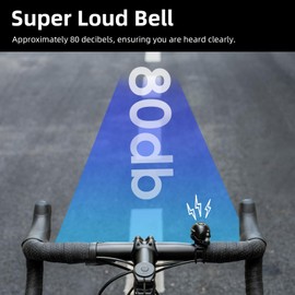 ROCKBROS Bike Bell Copper Alloy Bicycle Bell Mountain Bike Bells for Adults with Loud Sound and Fit for 0.87-1.33in/22-34mm Bicycle Handlebars